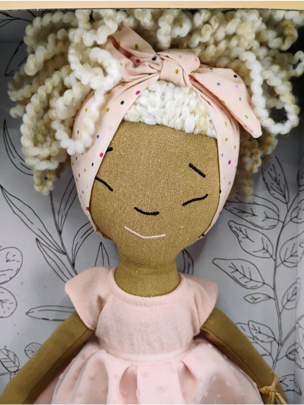 Harperiman 14-Inch Keepsake Doll In Box With Blonde Yarn Hair